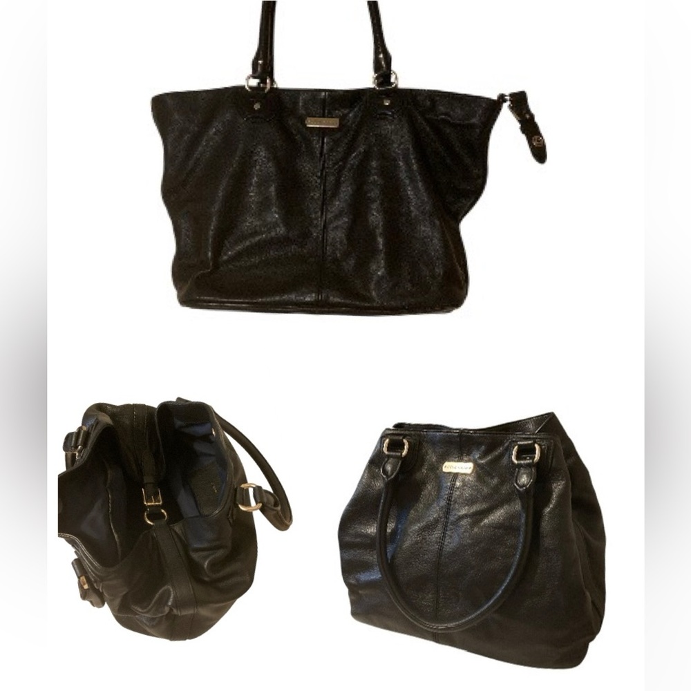 Cole Haan Reversible Leather Tote/Satchel Bag